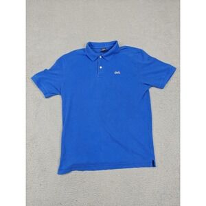 Le Tigre Polo Shirt Mens XL Blue Pique Short Sleeve Golf Casual Collared Solid